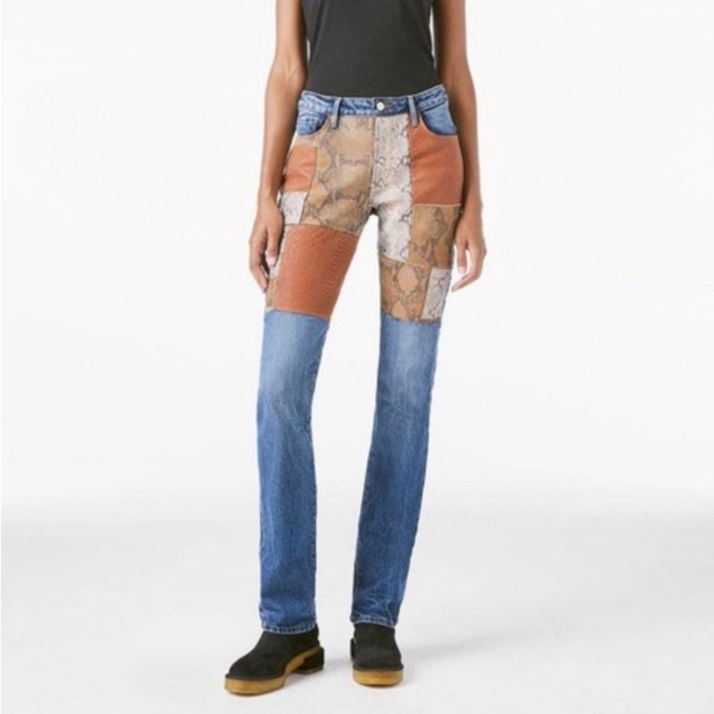 Frame Le Mini Boot Patchwork
